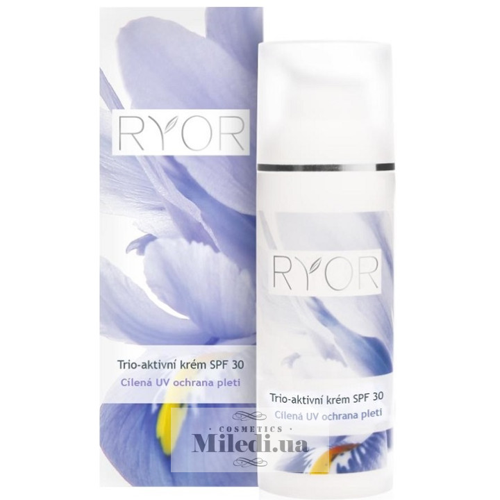 Тріо-активний крем Ryor з сонцезахисним фактором SPF30, 50 мл