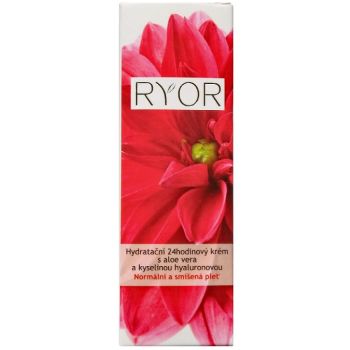 Увлажняющий крем 24ч с алоэ вера и гиалуроновой кислотой Ryor 24h Moisturizing Cream with Aloe Vera Hyaluronic Acid 50 мл