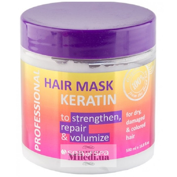Маска з кератином Sea of ​​Spa Hair Mask Keratin Dry Damaged & Colored Hair, 500 мл