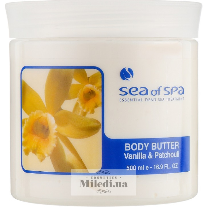 Сливки для тела Sea of Spa Ваниль и пачули Body Butter Vanilla & Patchouli, 500 мл