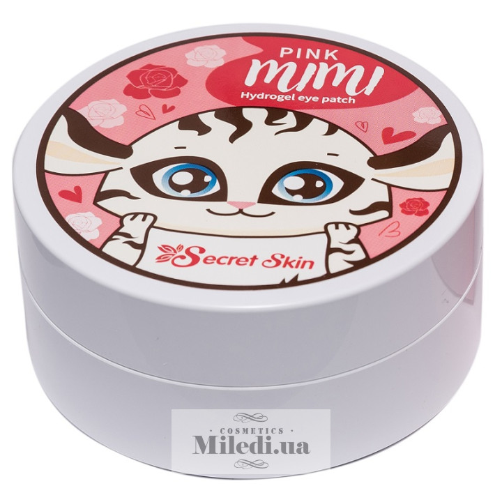 Патчі для очей з дамаською трояндою Secret Skin Pink Mimi Hydrogel Eye Patch, 60 шт
