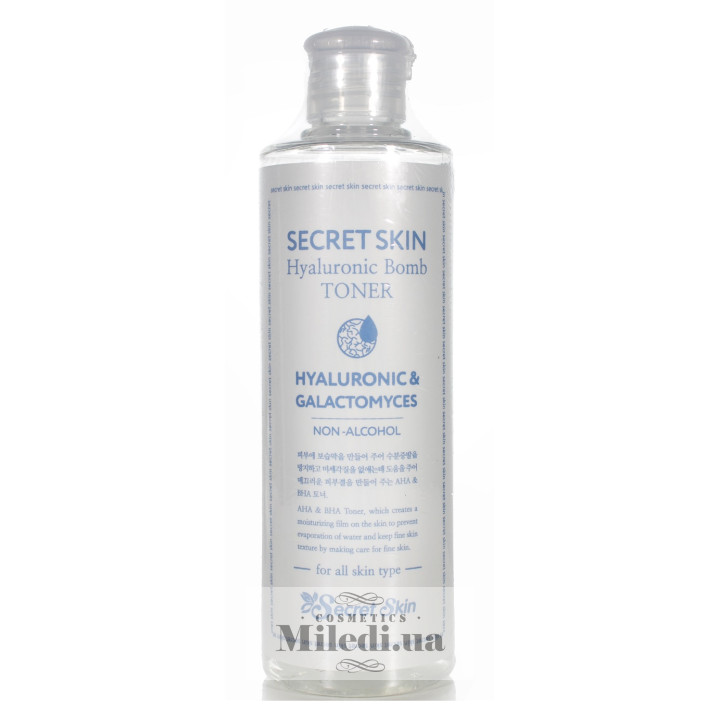 Гіалуроновий тонер Secret Skin Hyaluronic Bomb Toner, 250 мл