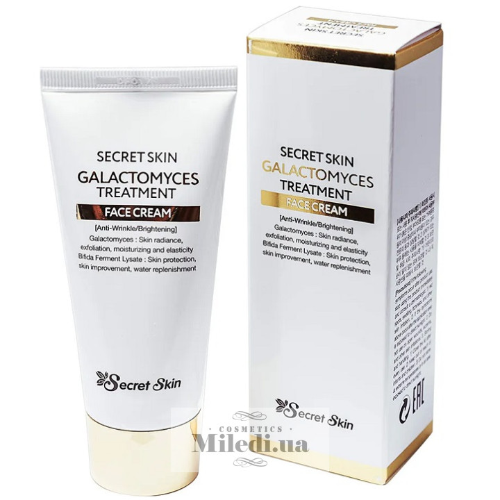 Антивіковий крем для обличчя Secret Skin з екстрактом галактомісісу, 50 мл