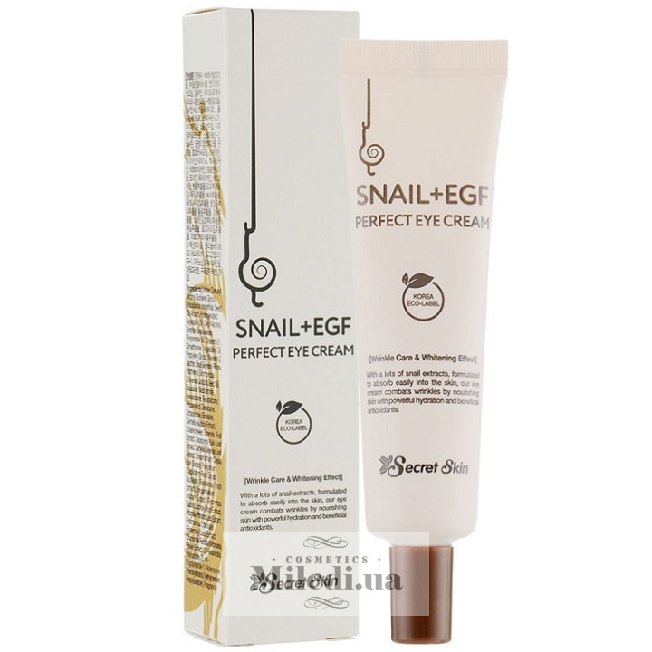 Крем Secret Skin навколо очей з муцином равлику і фактором росту, 30 мл