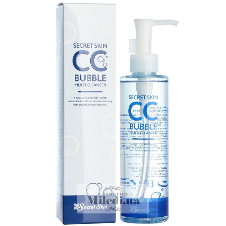 Очищаюча мікропінка для демакіяжу Secret Skin CC Bubble Multi Cleanser, 210 мл