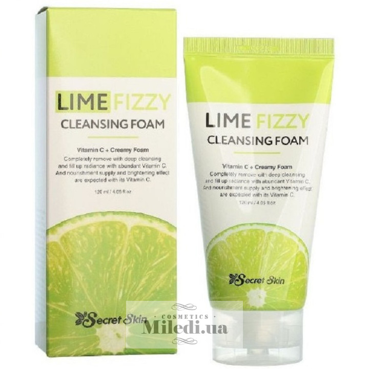 Очищающая пенка Secret Skin с экстрактом лайма и витамином С, 120 мл