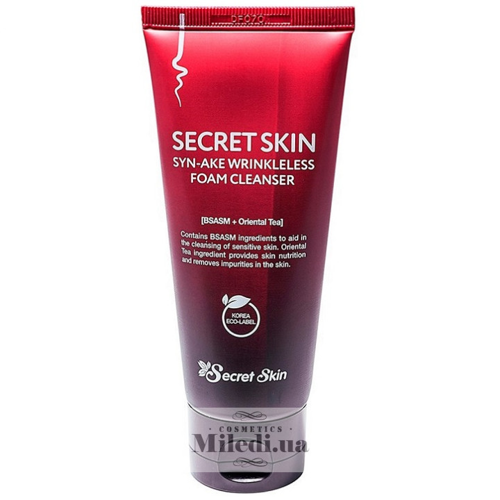 Очищающая пенка Secret Skin Syn-Ake с пептидом змеиного яда, 100 мл