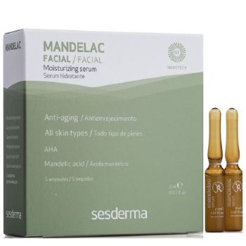 Сыворотка в ампулах с миндальной кислотой Sesderma Laboratories Mandelac Facial Moisturizing Serum 5*2ml
