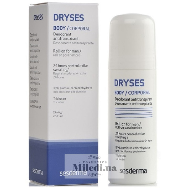 Дезодорант-антиперспірант Sesderma Dryses для чоловіків, 75 мл