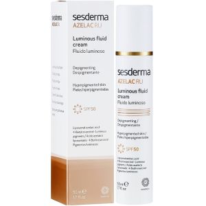 Депигментирующий флюид для сияния кожи Sesderma Laboratories Azelac Ru Luminous Fluid Cream SPF50 50 мл