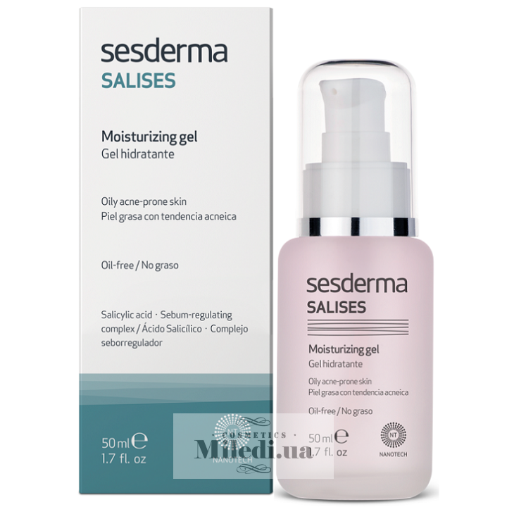 Зволожуючий гель Sesderma Salises Moisturising Gel для жирної шкіри, 50 мл