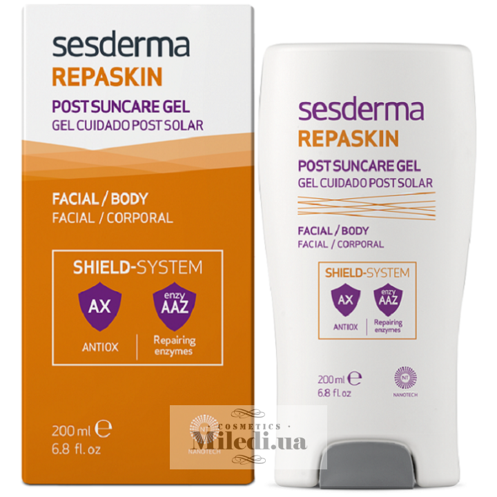 Восстанавливающий гель после загара Sesderma Repaskin Post Suncare Gel, 200 мл