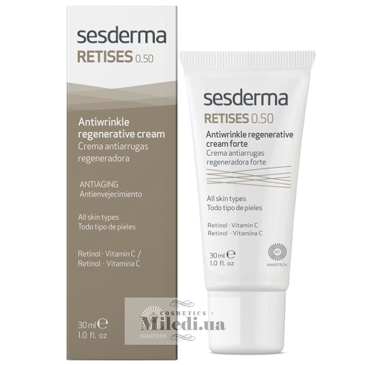 Крем від зморшок форте Sesderma Retises 0.50% з ретинолом, 30 мл