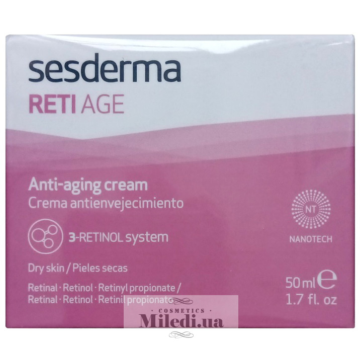 Крем на основі системи «3-Retinol» Sesderma Reti Age Anti Aging Cream, 50 мл