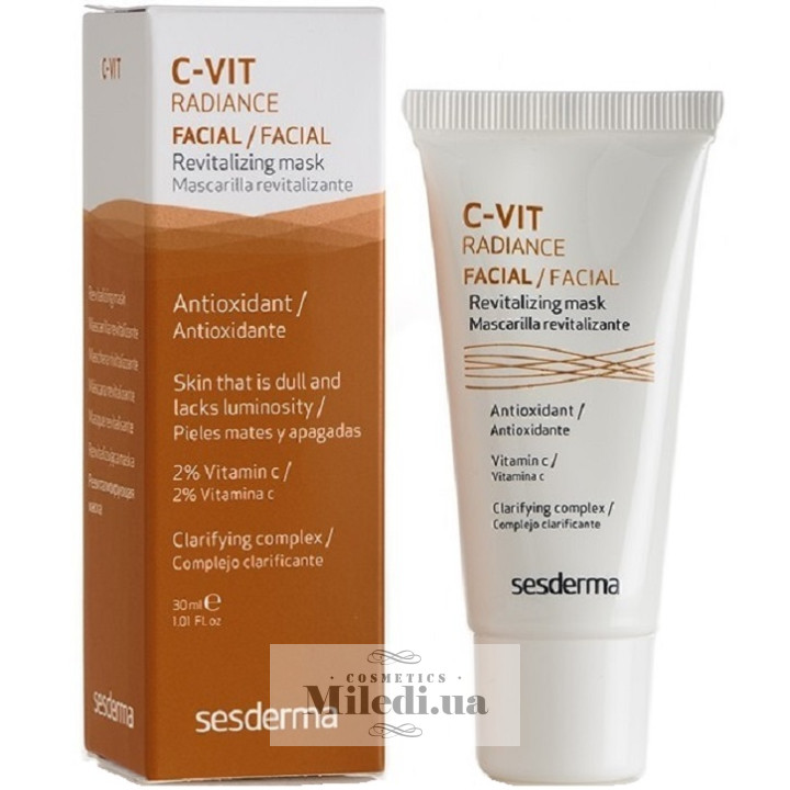 Ревитализирующая маска для сияния кожи Sesderma Laboratories C-Vit Radiance Facial Revitalizing Mask 30 мл