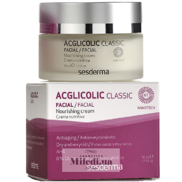 Крем Sesderma Acglicolic Classic Nourising Cream з 8% гліколевою кислотою, 50 мл