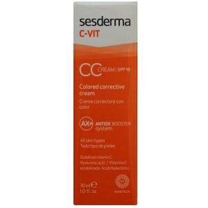 СС Крем коригувальний тон шкіри з вітаміном С Sesderma Laboratories C-Vit CC Cream SPF15 30 мл