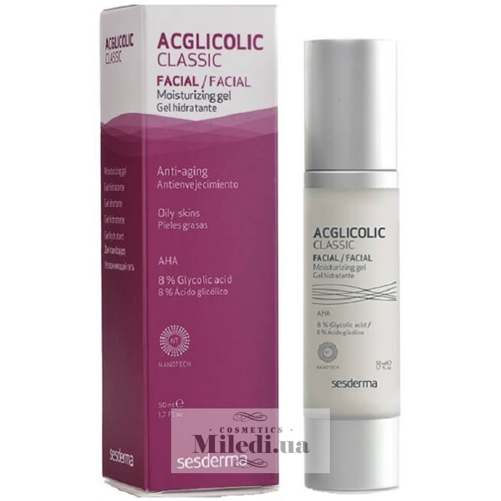 Гель Sesderma Acglicolic Classic з 8% гліколевою кислотою для жирної шкіри, 50 мл