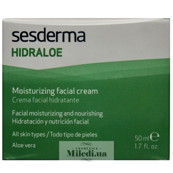 Крем Sesderma Laboratories Hidraloe Moisturizing Facial с экстрактом алоэ, 50 мл