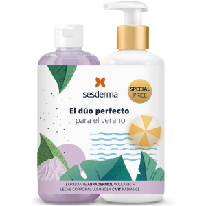 Зволожуючий набір для шовковистої шкіри Sesderma Laboratories C-VIT Молочко + крем для мікродермабразії (250ml + 250ml)