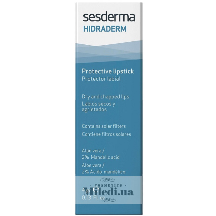 Защитный увлажняющий бальзам для губ Sesderma Laboratories Hidraderm, 4 г