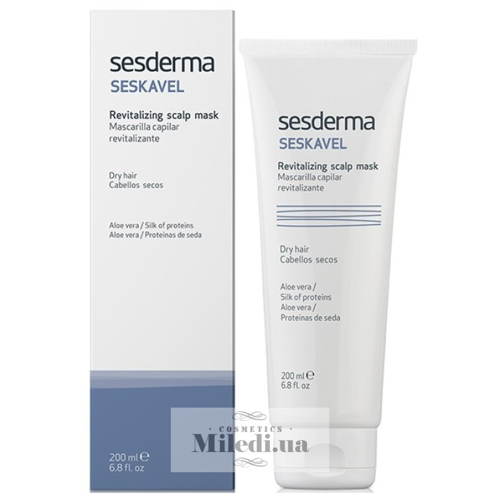 Ревіталізуюча маска Sesderma Seskavel для сухого волосся, 200 мл