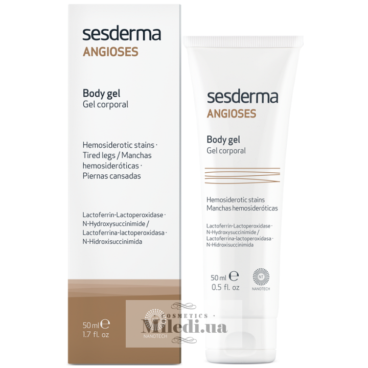 Гель от усталости ног Sesderma для улучшения кровообращения и лимфотока, 50 мл