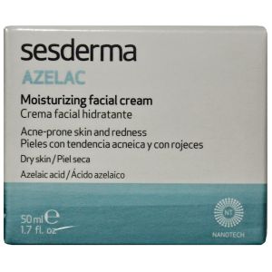 Увлажняющий крем при куперозе демодексе и розацеа Sesderma Laboratories Azelac Moisturizing Face Cream 50 мл