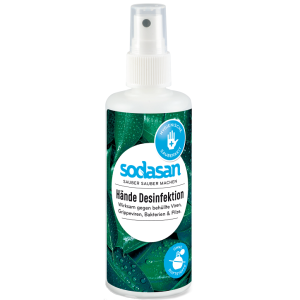 Органическое антибактериальное средство для рук Sodasan Hand Disinfectant Spray 100 мл