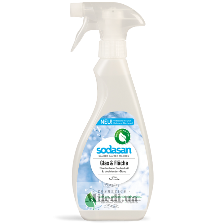 Органическое моющее средство для стекла Sodasan Glass & Surface Cleaner 500 мл