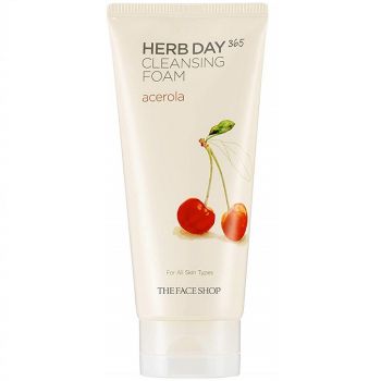 Пінка для вмивання Ацерола The Face Shop Herb Day 365 Cleansing Foam Acerola 170 мл
