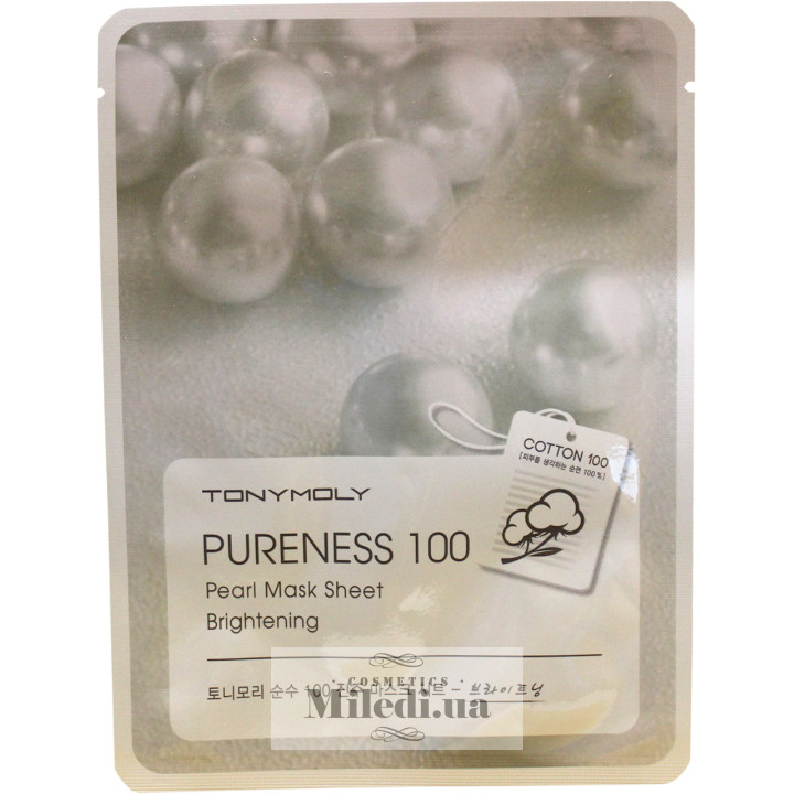 Маска з перлинним екстрактом Tony Moly Pureness 100 Pearl Mask, шт