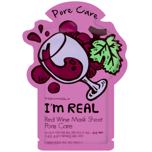 Тканевая маска Красное вино Tony Moly I'm Real Red Wine Mask Sheet Pore Care (шт)