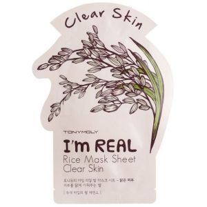 Тканевая маска Белый рис Tony Moly I'm Real Rice Mask Sheet Clear Skin (шт)