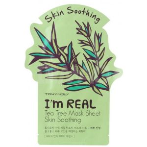 Маска листовая успокаивающая Чайное дерево Tony Moly I'm Real Tea Tree Mask Sheet Skin Soothing (шт)